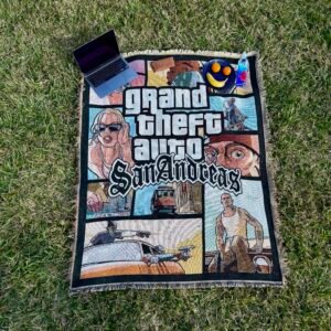 Alternative view of Grand Theft Auto (GTA) San Andreas Blanket - LIMITED!